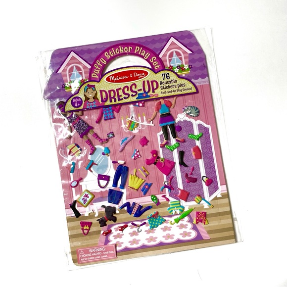 Melissa & Doug Puffy Sticker Activity Book - Dress Up - Picture 1 of 6